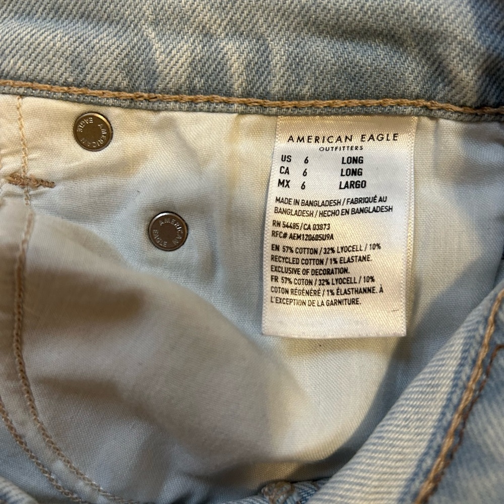 American Eagle Women’s Long size 6 90’s skinny jeans - Picture 3 of 4